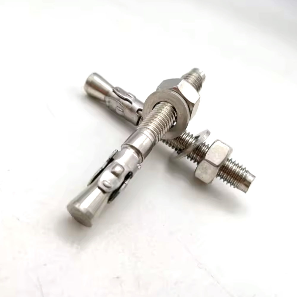 Electro-polishing 3/8" Stainless Steel Wedge Anchor Bolts for Concrete Expansion Durable