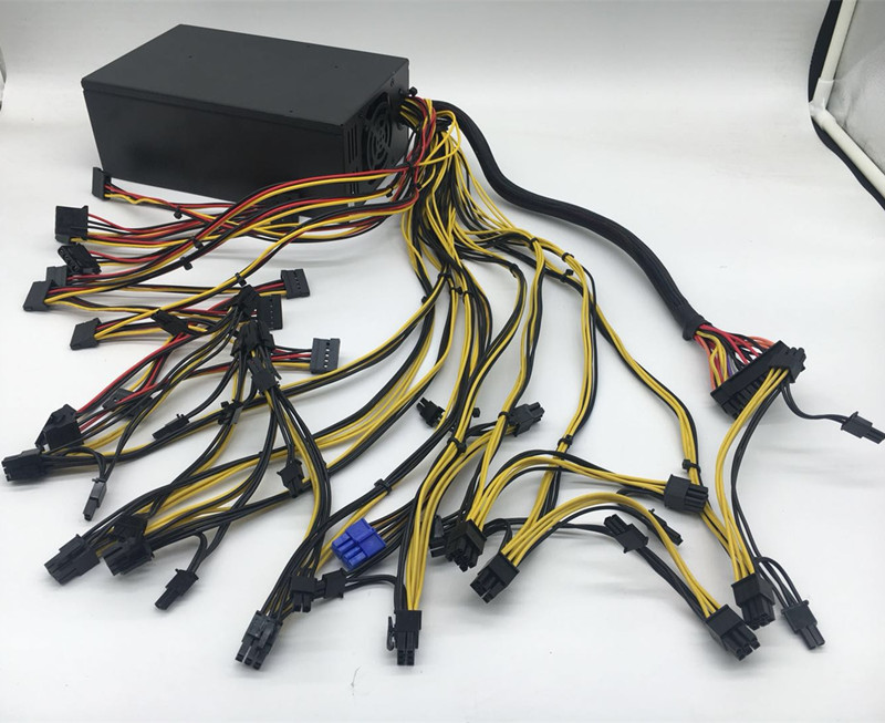 Wholesale ATX 2000 Watt Power Supply evga 8 GPU 220v efficient PSU 90 plus gold Conversion rates up to 90%