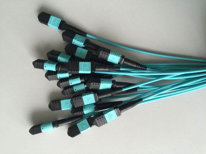 FC To MPO Patch Cord Single Mode Splitter Low Insertion Loss Blue Color