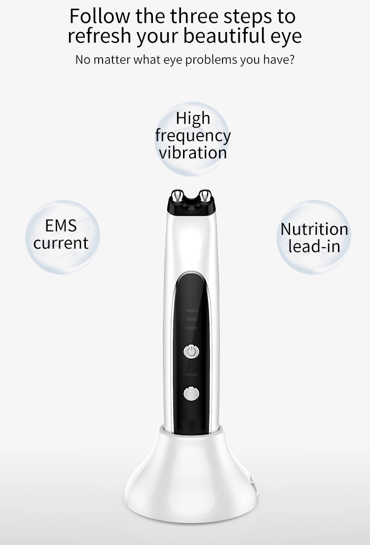 2021 Mini Wireless Electric Smart Massager Heads Vibration Multifunctional Eye Massager Pen Ems Eye Massager