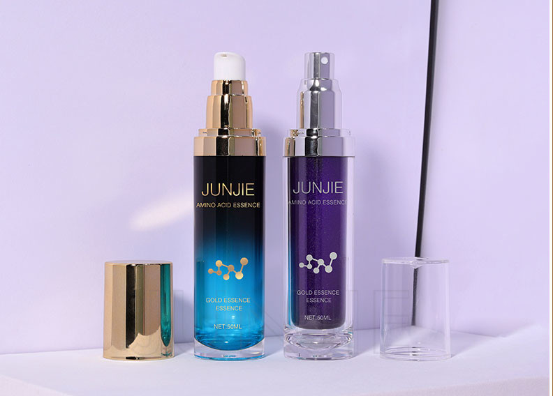 50ml Acrylic Beauty Cosmetic Lotion Bottles Empty Water Cream For Essence Packing With Pump