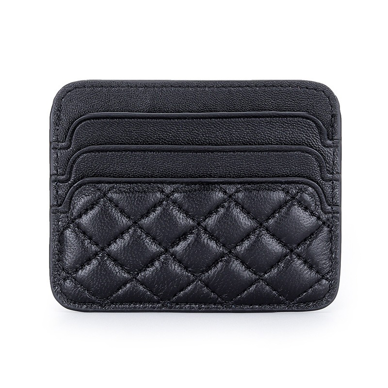 Sheepskin Women's Card Holder with Compact and Ultra-Thin Design Package Weight 0.07kg