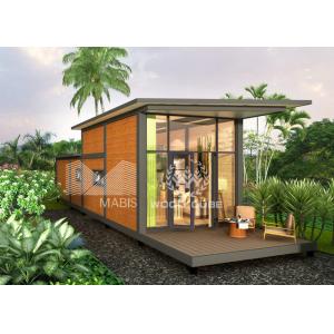 Wood Appearance Modern Style Prefab Houses With Loft Easy Assembly Temite Proof