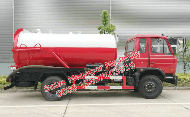 8000Liters Sewage Suction Truck Dongfeng Jet Vacuum Suction Truck 4×2 Driving Type
