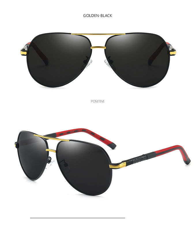 Stylish UV400 Polarized Sunglasses Black Square Unisex Vendors Trendy Mens