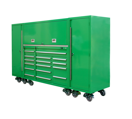 Car Service Tool Storage Silver Rolling Tool Box for Professional Mechanic's Cabinet