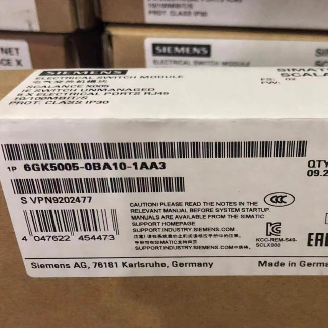 DC Industrial Ethernet Switch X005 6GK5005-0BA00-1AA3 Compact
