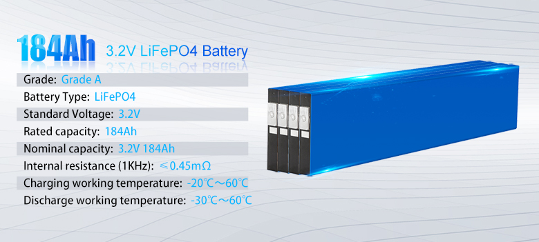 3.2v 184ah Prismatic LifePo4 Battery Cell For Eco Friendly Power Storage And EV Car