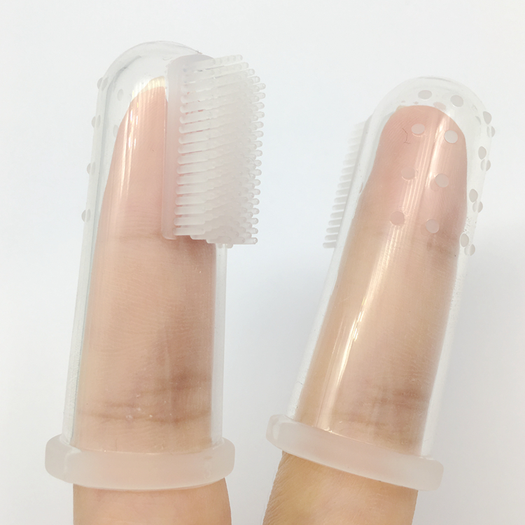 Fancy reusable high quality silicone baby finger tooth brush soft healthy brush tooth cleaning tool