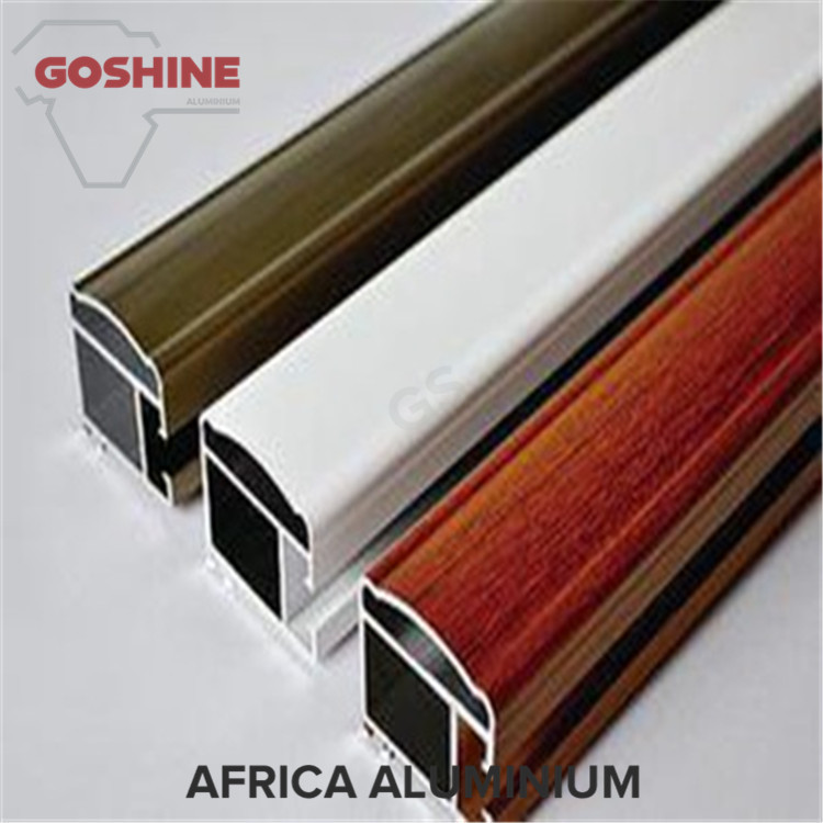 High Hardness Wood Finish Aluminium Profiles Corrosion Resistance For Doors