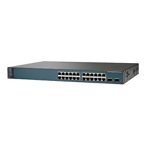  V2 Series Cisco Catalyst 3650 Switch WS-C3750V2-24PS-S 24 Port PoE 2 Slots Manufactures