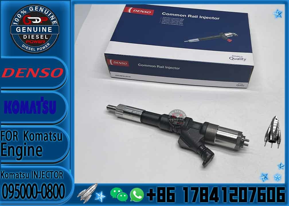 Diesel Fuel Common Rail Injector 095000-1211 6156-11-3300 095000-1210 095000-0800 095000-0801 for Komat-su PC400-7 PC450