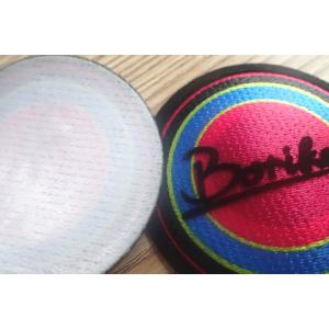 3D Tatami Aaterial Garments Patches , Custom Flocking Logo On Patches