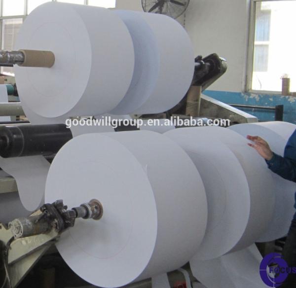 70GSM 80GSM white Thermal Card Machine Rolls 1035mm Jumbo 2 Ply Thermal Till