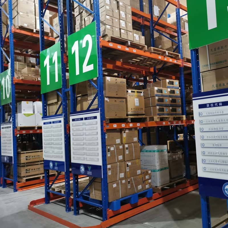 Power Coating Customized Very Narrow Aisle Pallet Racking Vna Warehouse Racking