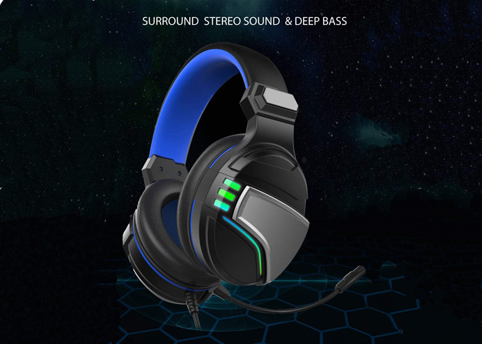 OEM Illumination Gaming Headset Steel headband With Led Light