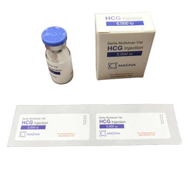 Waterproof UV Printing 6x3cm Glass Vial Labels For Medication