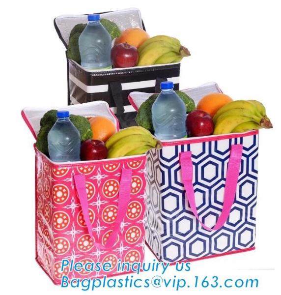 Chinese factory hot sale non-woven film can be carried insulation bag,Oxford