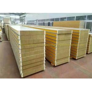 Fireproof Rockwool Glasswool Rmetal Sandwich Panels With Pir Side Sealing