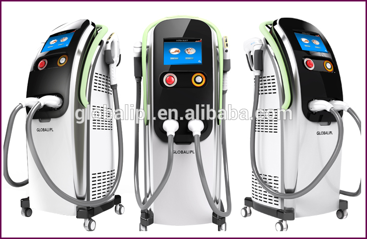 2 Handles Diode Hair Removal Laser Machine With White / Black Shell 10.4 Inch Screen