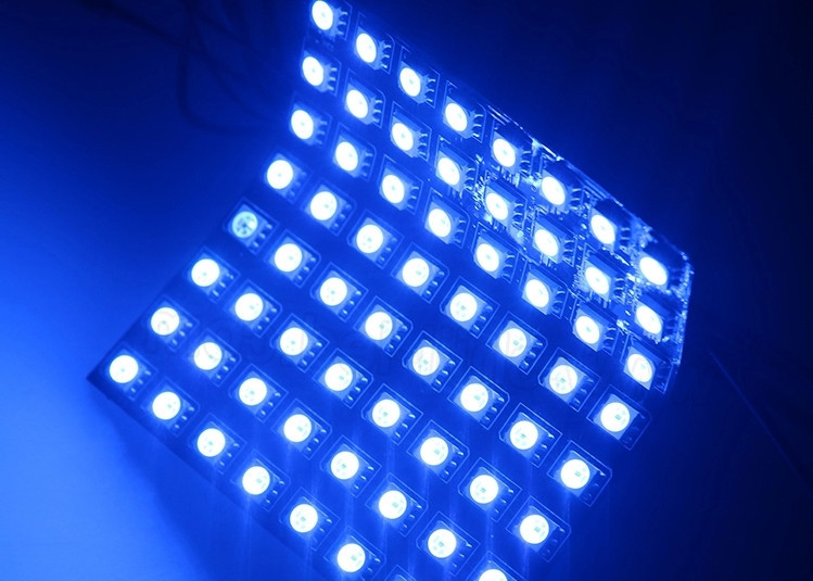  Smd5050 APA102c Flexible Led Panel 8x8 Dot Matrix Manufactures