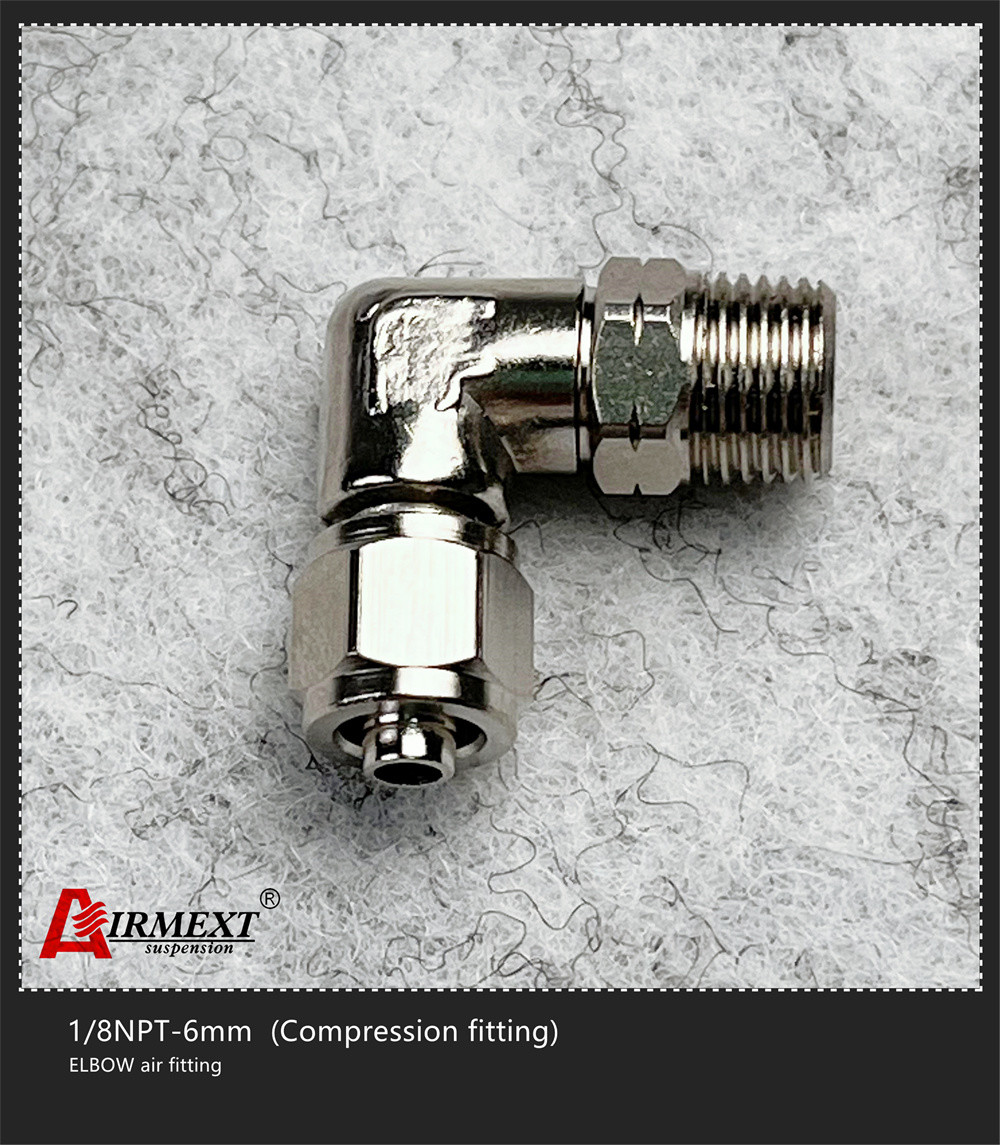 One Touch Tube Quick Connect Air Fittings 1/8NPT-6mm Air Spring Parts