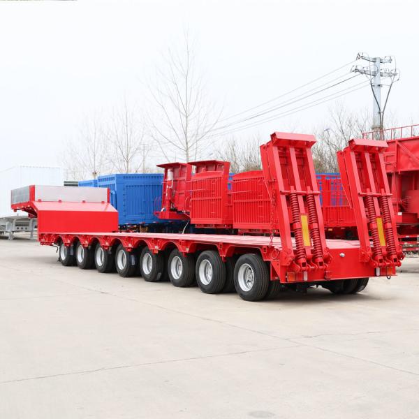 Provide Russian Ottc Certification High Performance Low Bed Dump 3/4/5/6axle Flatbed Tractor Cargo Semi Truck Trailer for Sale Price