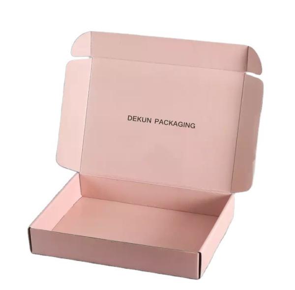 Custom Logo Folding Cardboard Cartons Shipping Mailer Box for Pink Apparel