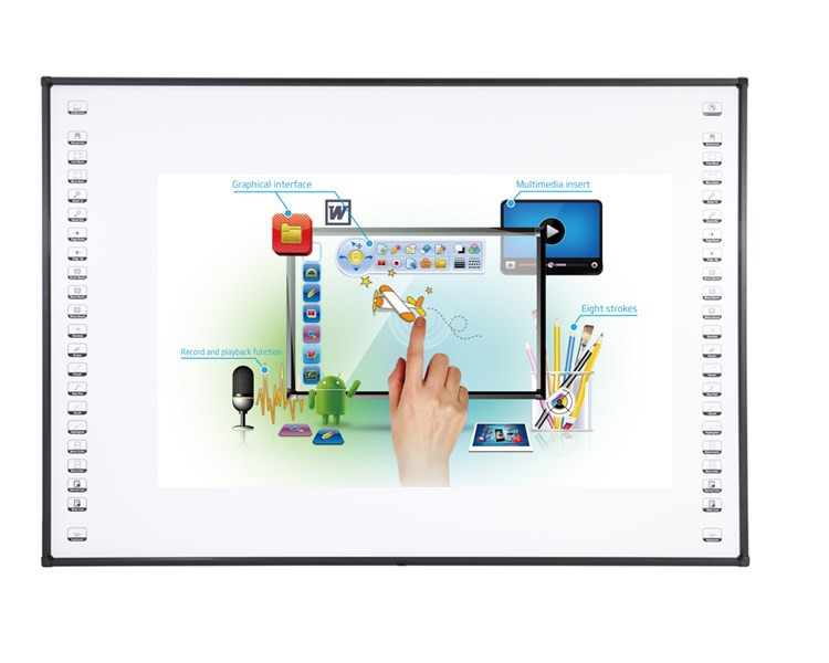 81 82 inch Interactive Whiteboard IWB Finger touch Ceramic Nano surface whiteboard