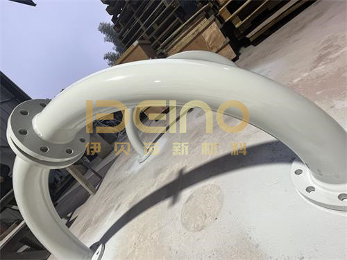 Light Weight Ceramic Lined Elbows Ceramic Lining Pipe With Smooth Inner Wall