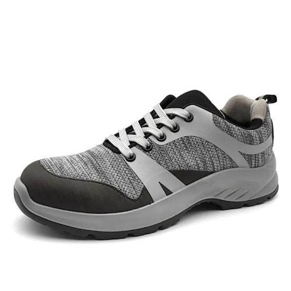Breathable Sports Fashion Steel Toe Shoes Anti Impact Fly Knit Shoes Fly