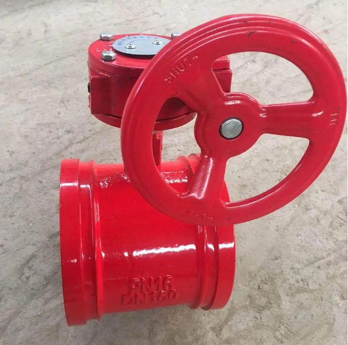 Gas Media Soft Seal Clamp Type D381X-16Q Turbine Groove Butterfly Valve for Industrial