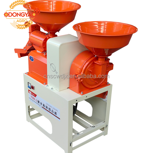 DONGYA AGRO Above 300kg PER HOUR COMBINED MINI RICE MILL MACHINE 4HP