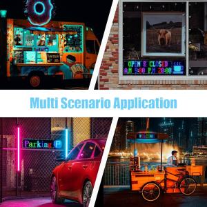 LED Panel Advertising Sign Bright Bluetooth App Control with Flexible Display