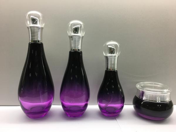 Bowl- Shaped Glass Cosmetic Containers / Skin Care Lotion Bottles Packaging /