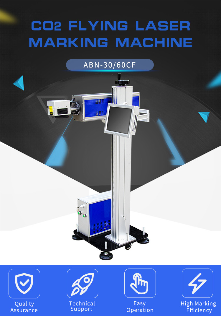 Pe Hdpe Ppr Pvc Pipe Fly Laser Marking Machine 50w Fiber Co2 UV Laser Engraving Machine