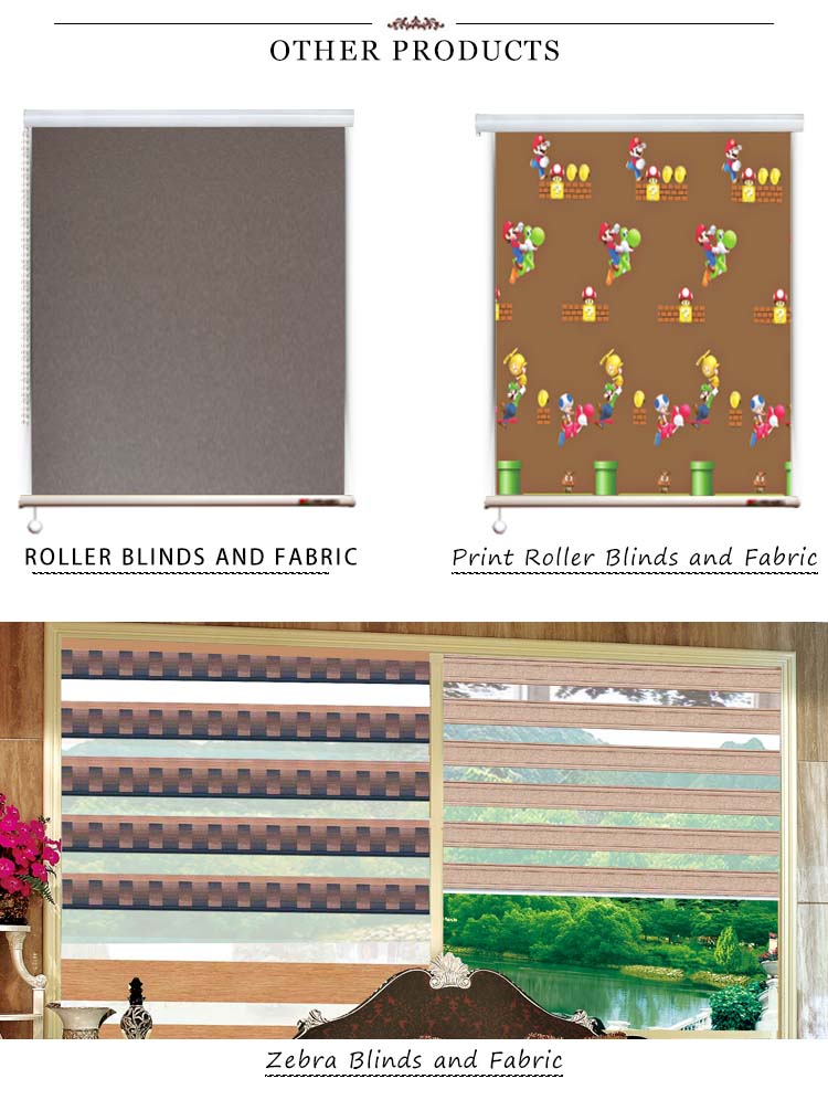 popular 100% polyester roller blinds plastic chain motorised roller blinds very low price roller blinds fabric