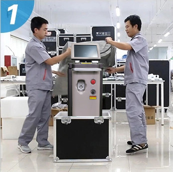 600W 3 Waves Diode Hair Removal Laser Machine Grey Color 2 Year Warranty