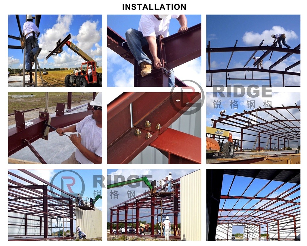 Frame Metal Building Warehouse Prefabricated Cement Storage Shed