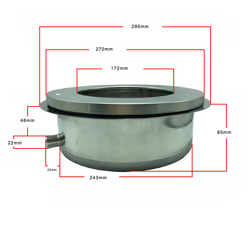 RGB LED Pool Light Housing in 304 Stainless Steel IP68 Waterproof Embedded