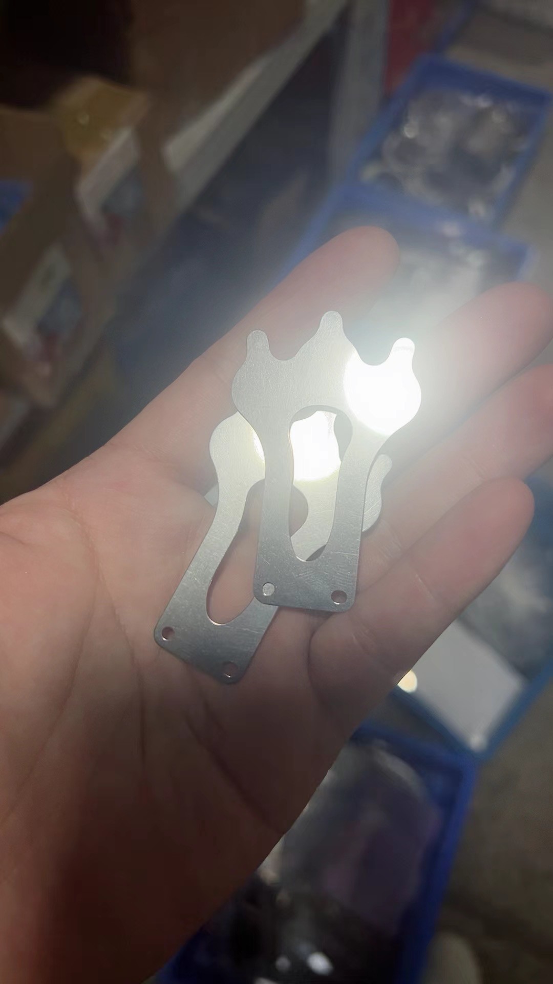 Custom Stainless Steel Stamped Shield Plate – Multi-Hook Design with Cutout for Tools, Sensors & Module Assemblies**