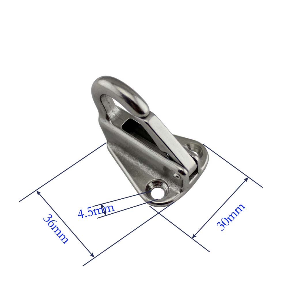 Marine Fender Bracket Stainless Steel Spring Locked Fender Hook Snap Fending Hook Attach Rope Boat Sail Tug