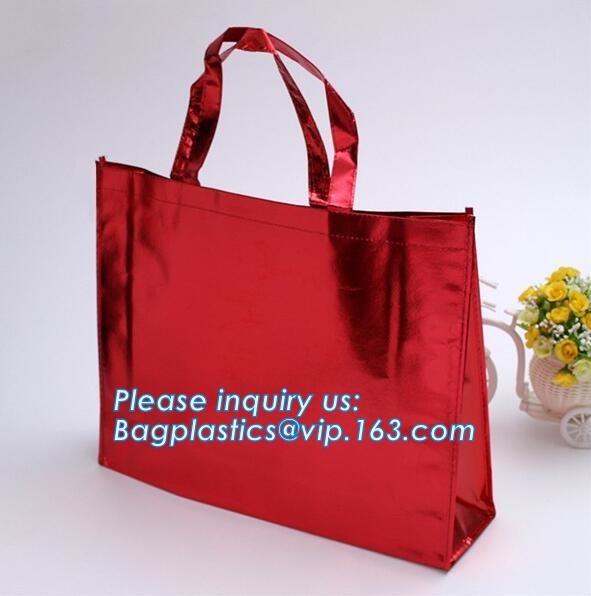 Custom Promotional shopping tote fabric polypropylene laminated pp non woven bag, Wholesale high promotion laminated rec