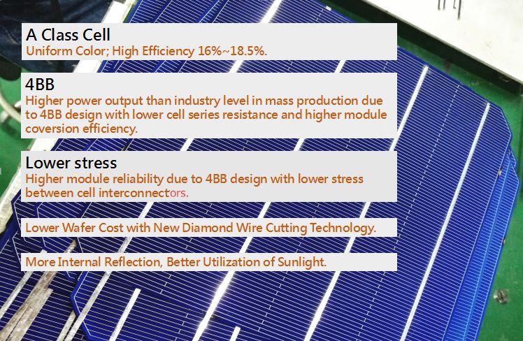 High Efficiency Silicon Solar Panels Anti PID Performance Easy Installation