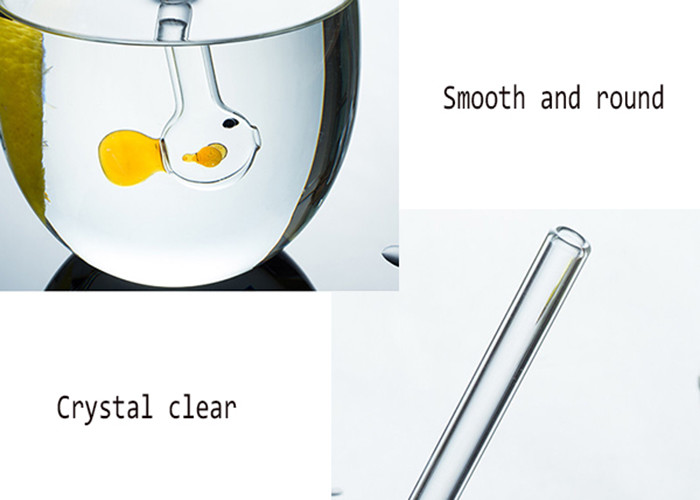 High Borosilicate Glass Spoon Straws Special Fish Design OEM Service