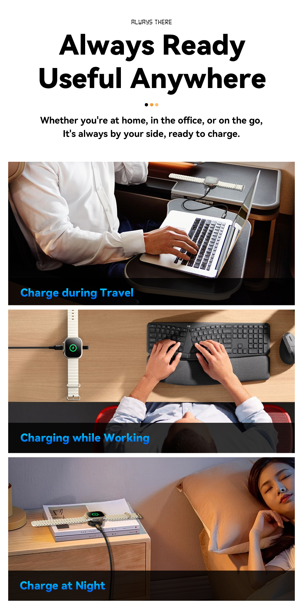 Magnetic Wireless Watch Charger Tarnish Color 5V/2A ES-WC13 Series