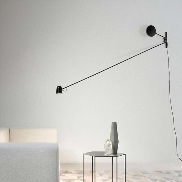 Minimalism Design Wall Lamp Black White Italian Simple Living Room Bedroom