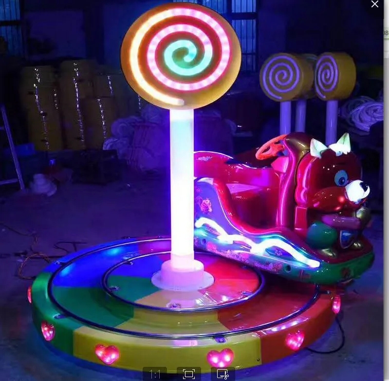 2P 80KG Carousel Adventureland Kiddie Rides Swing Machine Coin Operated