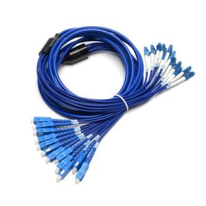 LC To SC Multi Mode Fiber Optic Patch Cord 12 Core 3m 10Gb