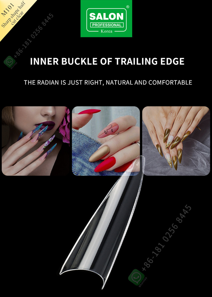 Sharp Shape False Nails Half Cover ABS Acrylic False Fingernails Wholesale